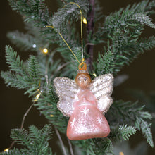 Load image into Gallery viewer, Pink And Gold Fairy Ornament