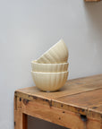 Scalloped Bowl / Beige