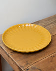 Scalloped Dinner Plate 27cm / Mustard Yellow