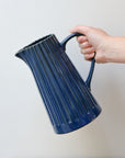 Textured Ceramic Jug / Blue