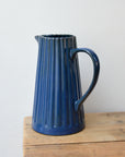 Textured Ceramic Jug / Blue