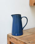 Textured Ceramic Jug / Blue