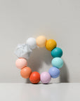 Baby Silicone Teething Ring in Rainbow