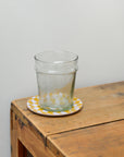 Checkered Coaster / Mustard and White