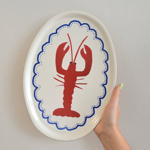 Lobster Oval Serving Tray