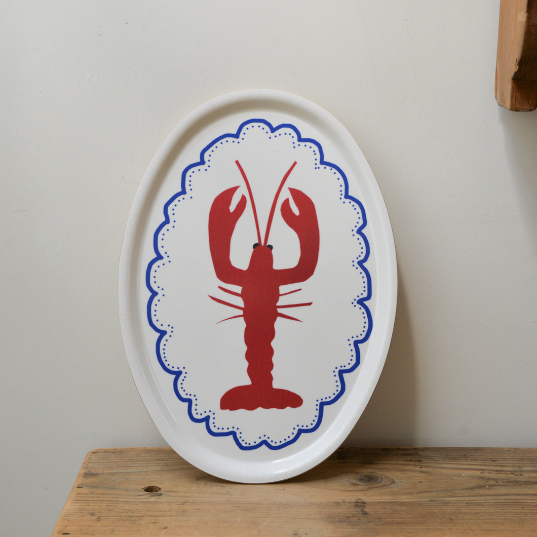 Lobster Oval Serving Tray