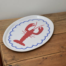 Load image into Gallery viewer, Lobster Oval Serving Tray