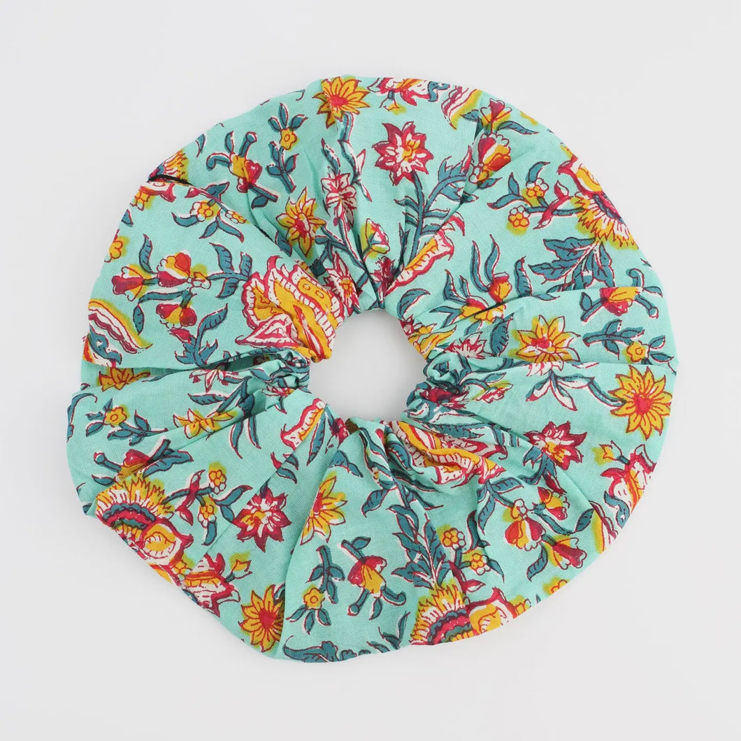 Blue Over-Sized Scrunchie