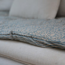 Load image into Gallery viewer, Sofa Cover or Mattress Blue Floral/Stripes