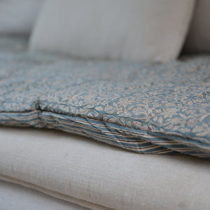 Sofa Cover or Mattress Blue Floral/Stripes