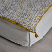 Load image into Gallery viewer, Sofa Cover or Mattress Yellow Velvet and Floral