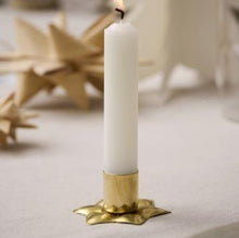 Load image into Gallery viewer, Brass Star Shaped Candle Holder