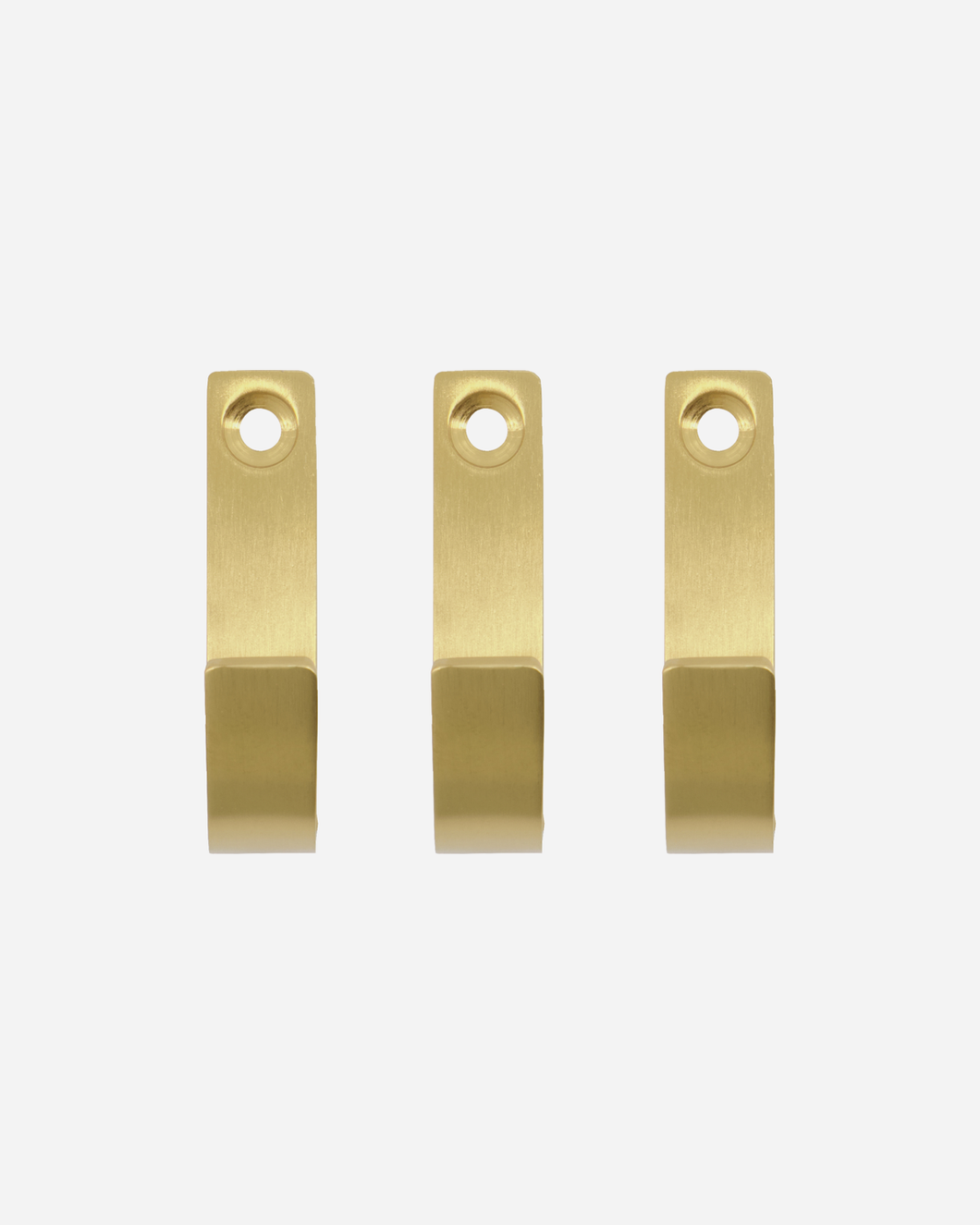 Stainless Steel Hook / Brushed Brass