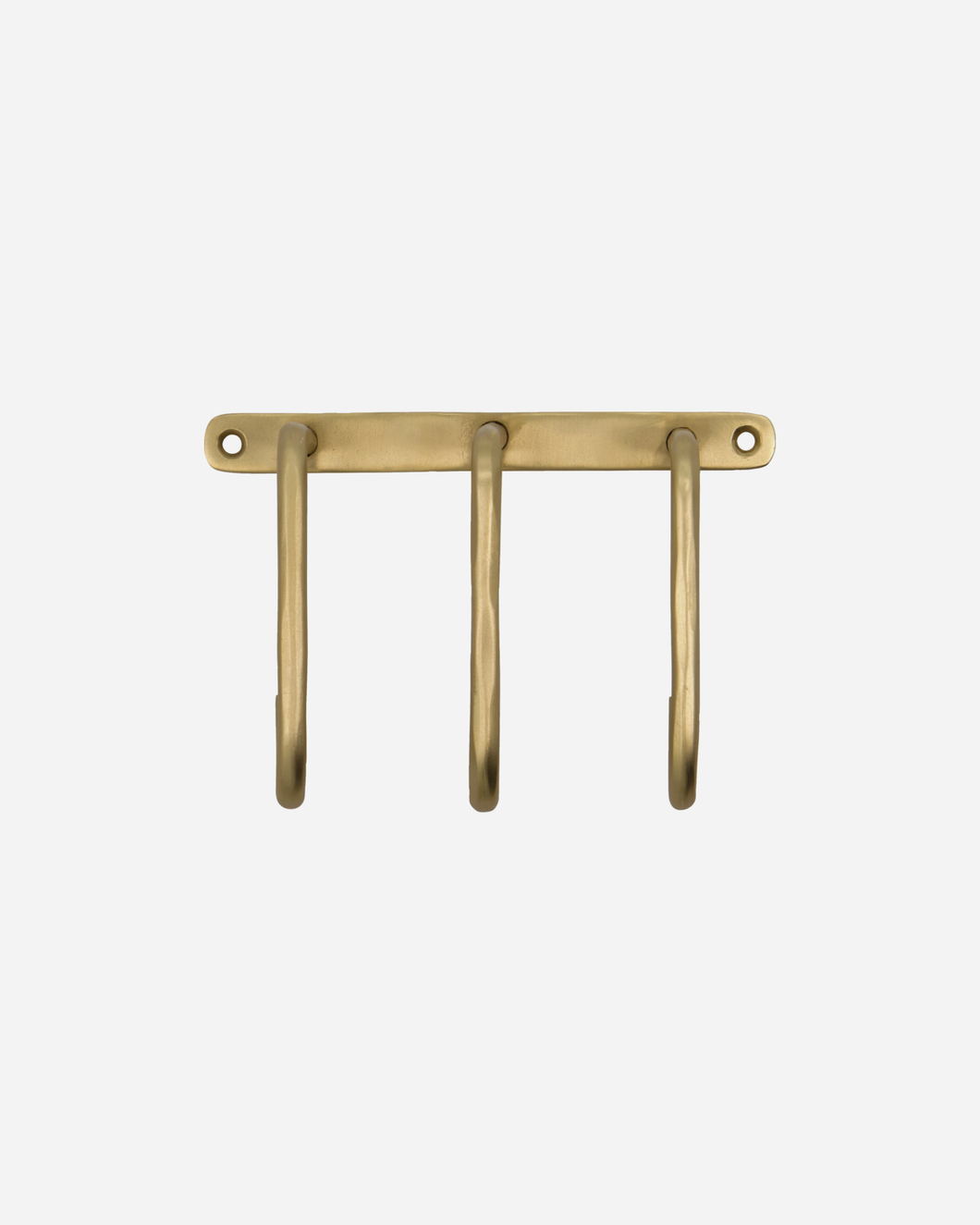 3-Hook Rack / Brushed Brass