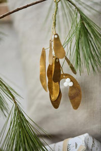 Brass Mistletoe Ornament