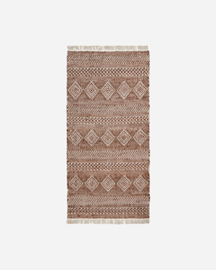 Woven Long Jute Rug / Brown