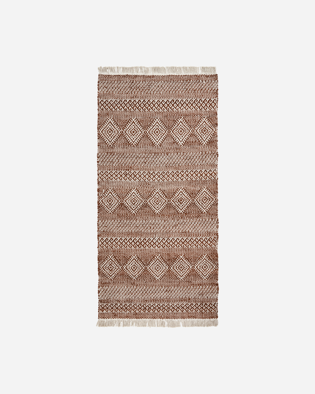 Woven Long Jute Rug / Brown