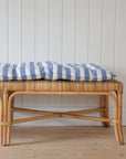 Blue and White Striped Mattress / 55x155cm