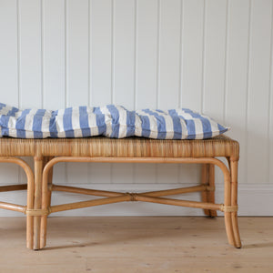 Blue and White Striped Mattress / 55x155cm