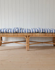 Blue and White Striped Mattress / 55x155cm
