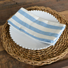 Load image into Gallery viewer, Blue and White Stripe Napkins