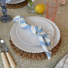 Load image into Gallery viewer, Blue and White Stripe Napkins