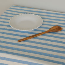 Load image into Gallery viewer, Blue and White Stripe Tablecloth / Rimini Ocean