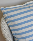 Blue Striped Cushion Large 60 x 60 cm / Rimini Ocean