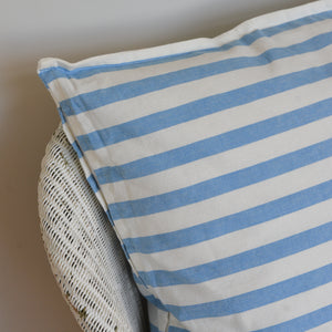 Blue Striped Cushion Large 60 x 60 cm / Rimini Ocean