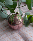 Christmas Baubles Seraphim / Pink and Green Mistletoe