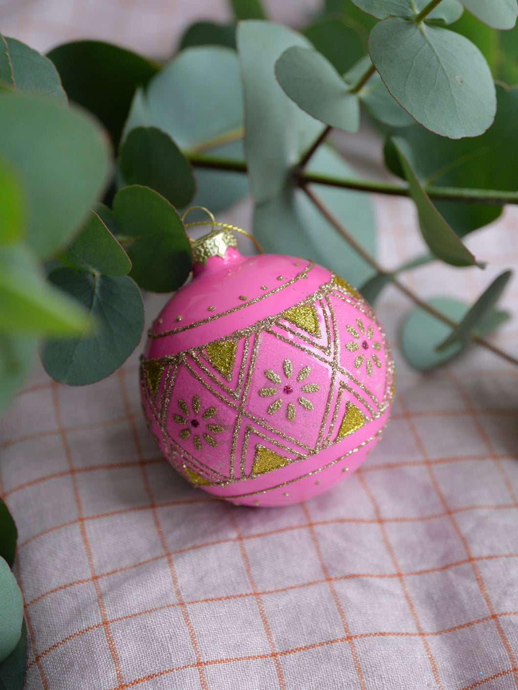 Christmas Baubles Seraphim / Pink Daisy