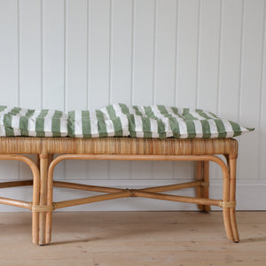 Green and White Striped Mattress / 55x155cm