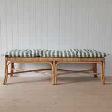 Load image into Gallery viewer, Green and White Striped Mattress / 55x155cm