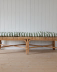 Green and White Striped Mattress / 55x155cm