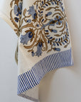 Juhi Floral Cotton Tea Towel / Blue