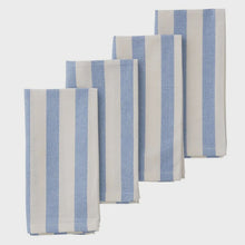 Load image into Gallery viewer, Blue and White Stripe Napkins