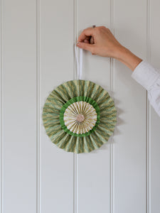 Paper Rosette Naya Sage 20 cm
