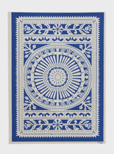 Load image into Gallery viewer, Paper Cut Wheel Poster Indigo