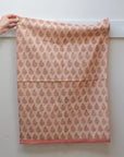 Peach Samira Floral Tea Towel