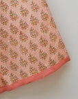 Peach Samira Floral Tea Towel