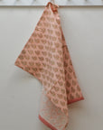Peach Samira Floral Tea Towel