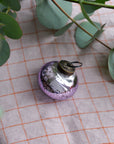 Peony Glass Ornament / Lilac