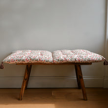 Load image into Gallery viewer, Pink Floral Mattress or Bench Cushion / Marigold Rose