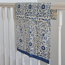 Load image into Gallery viewer, Printed Floral Tea Towels / Indigo