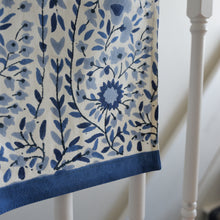 Load image into Gallery viewer, Printed Floral Tea Towels / Indigo