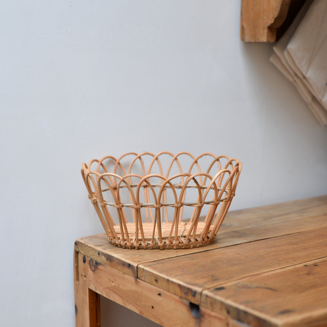 Rattan Bread Basket / 23cm