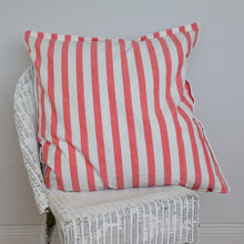 Load image into Gallery viewer, Red Striped Cushion Large 60 x 60 cm / Rimini Coral