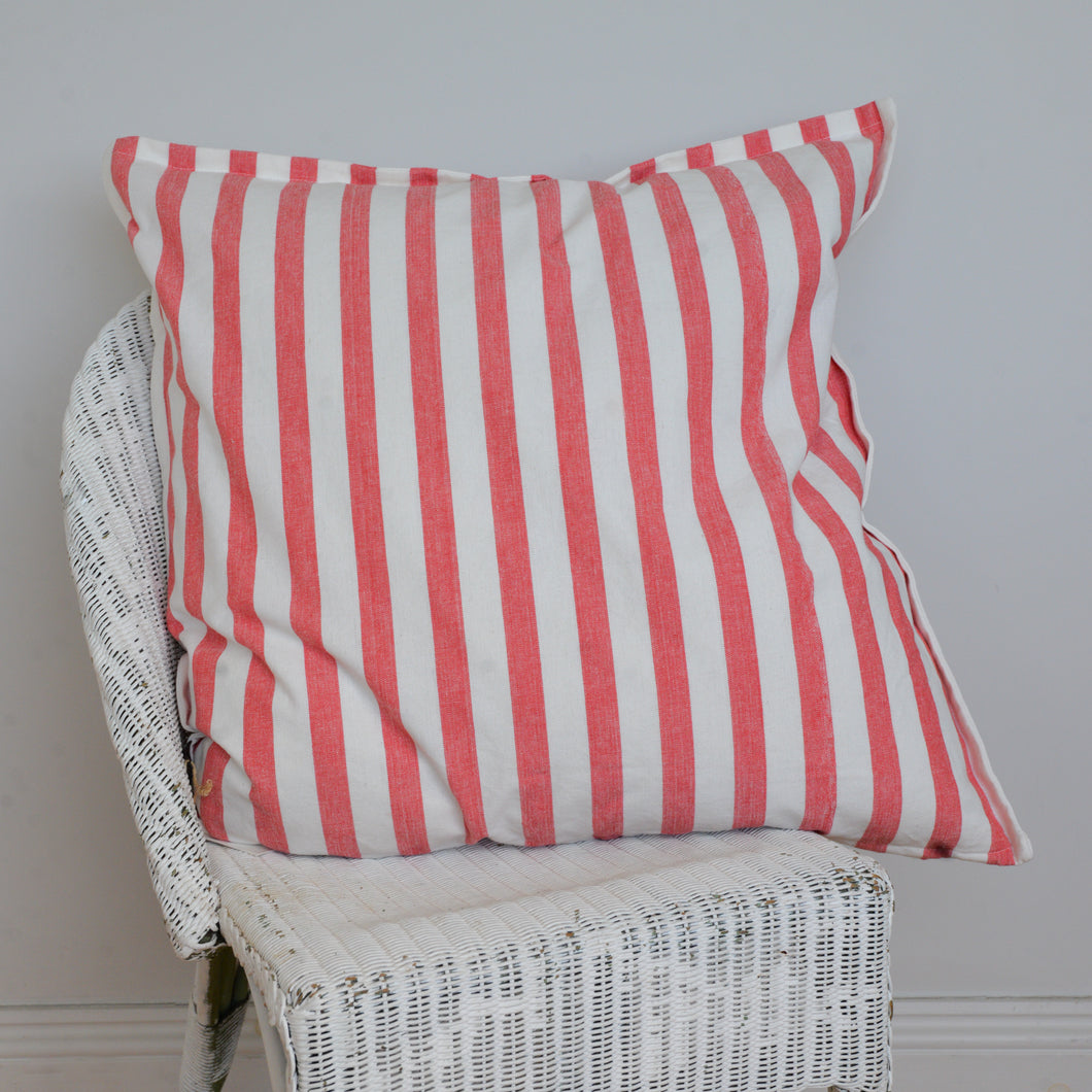 Red Stripe Cushion Large 60 x 60 cm