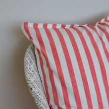 Load image into Gallery viewer, Red Striped Cushion Large 60 x 60 cm / Rimini Coral