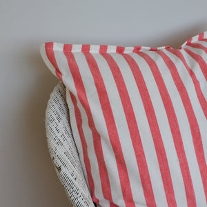 Red Stripe Cushion Large 60 x 60 cm